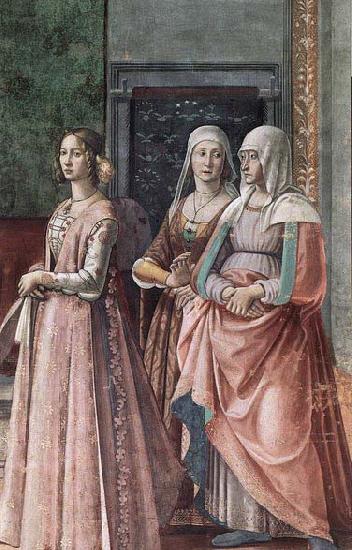 GHIRLANDAIO, Domenico Birth of St John the Baptist oil painting image
